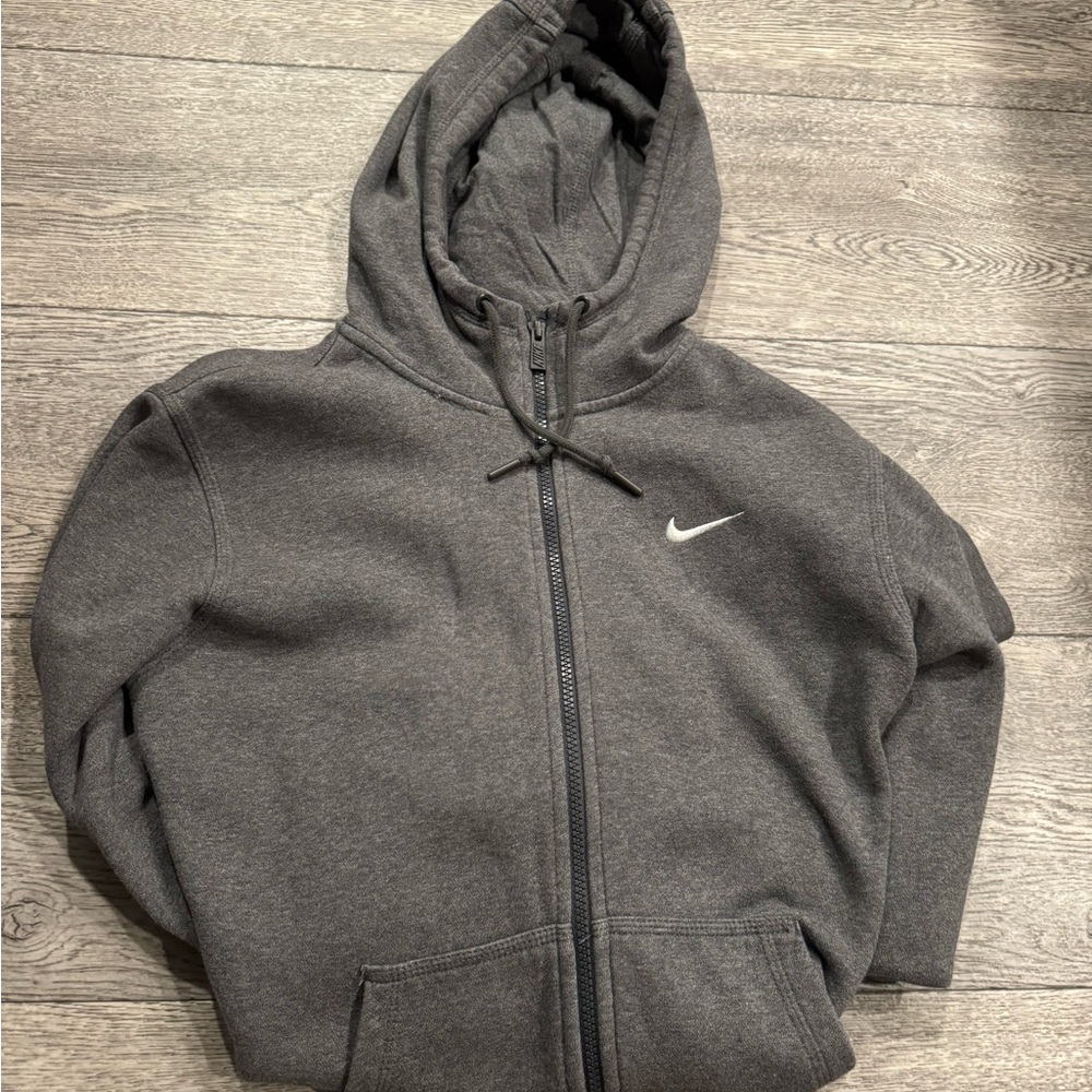 Nike Charcoal Fleece-Lined Jacket